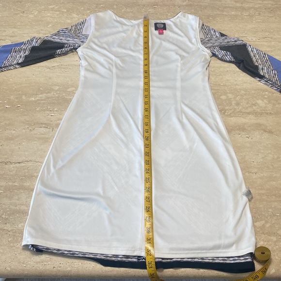 NWOT Vince Camuto blue,black & white spandex dress, see measurements in photos - Picture 8 of 11